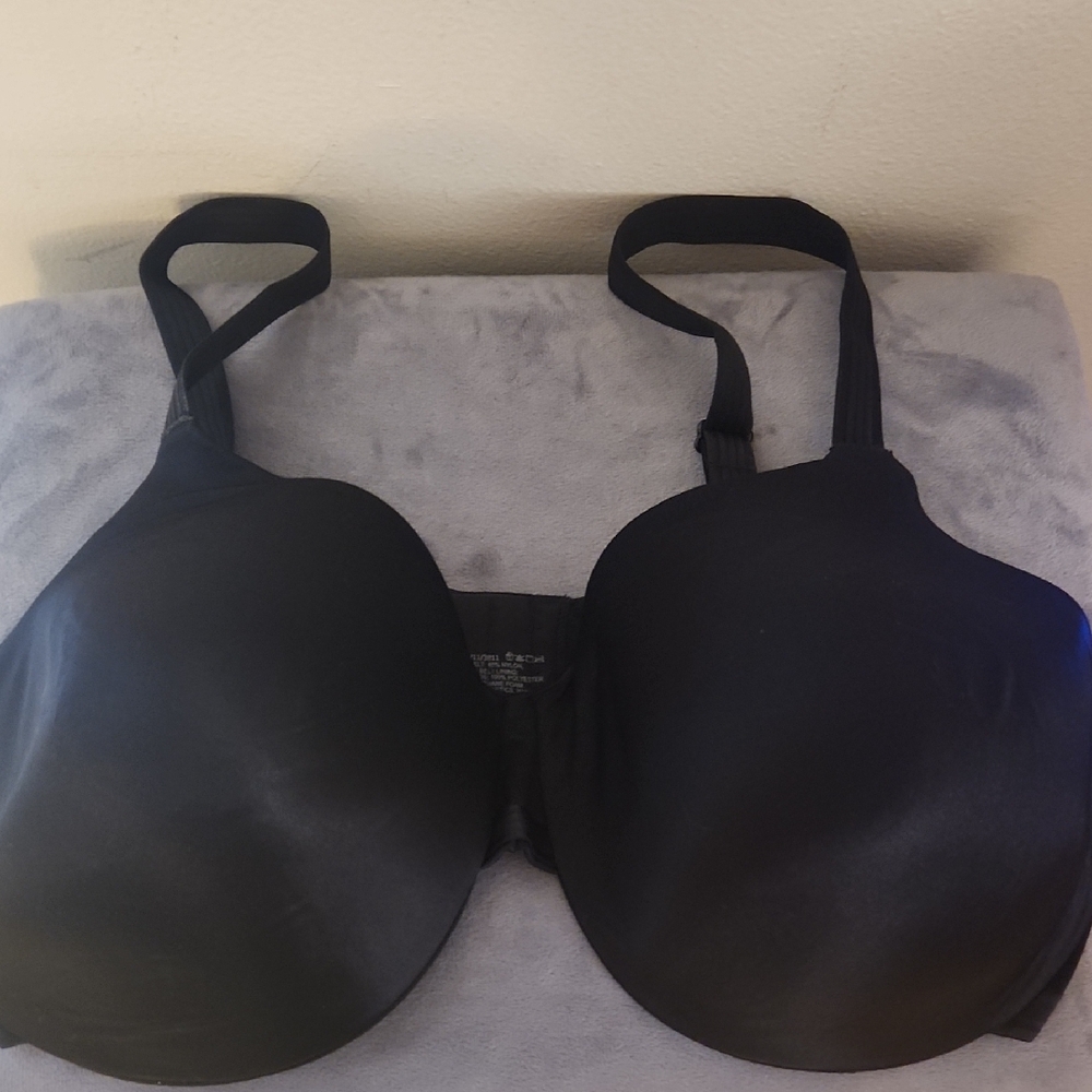 Bali Black Full Coverage Bra with Wide Straps
